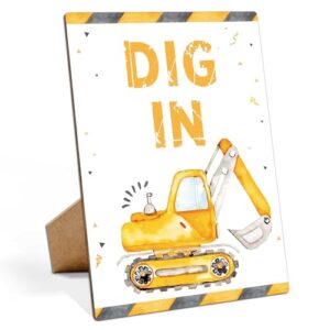 Muruseni Construction Birthday Party Sign, 8x11"