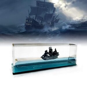 Black Pearl Pirate Ship Bottle Decoration