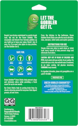 Green Gobbler Enzyme Drain Cleaner Sticks - Image 2