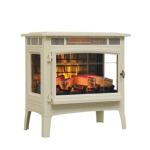 Duraflame Electric Fireplace Stove Heater, Cream