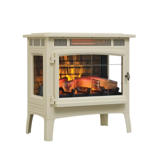 Duraflame Electric Fireplace Stove Heater, Cream
