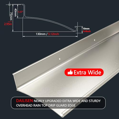 DAILISEN Extra Wide Door Rain Drip Guard - Image 2
