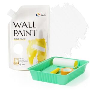 DWIL White Paint with Roller Kit, 32 Oz