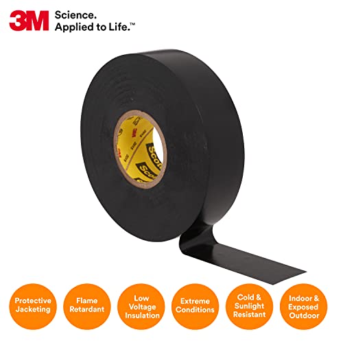 3M Scotch Super 33+ Electrical Tape - Black - Image 2