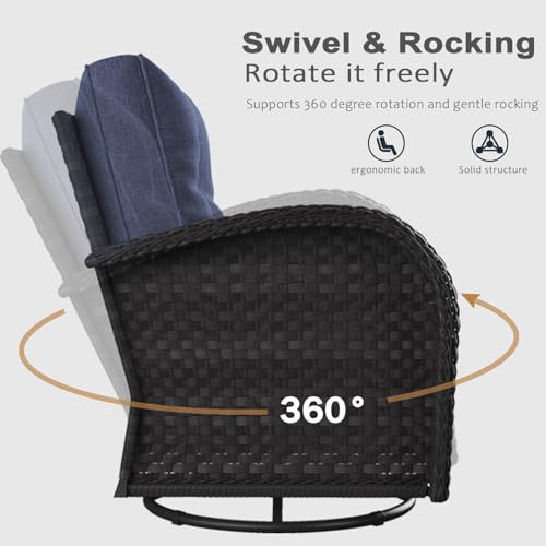 LayinSun 10pc Patio Fire Pit Furniture Set - Image 6