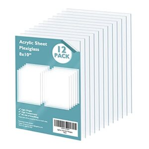 Egofine Plexiglass Sheets 8x10 Pack