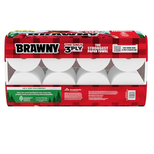 Brawny 3-Ply Paper Towels, 8 Rolls - Image 2