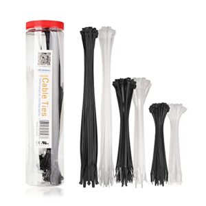 Cable Matters 200-Pack Assorted Nylon Zip Ties