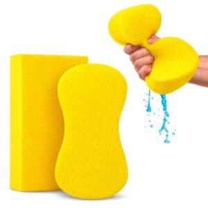 Large Yellow Cleaning Sponges - 2 Pack