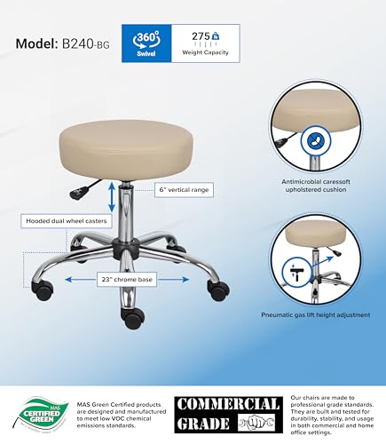 Beige Medical Spa Stool by Boss Office - Image 4