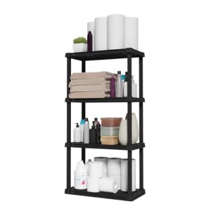 IRIS USA 4-Shelf Plastic Storage Rack