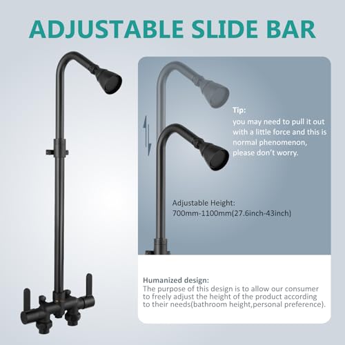 Outdoor Shower Kit with Brass Showerhead - Image 5