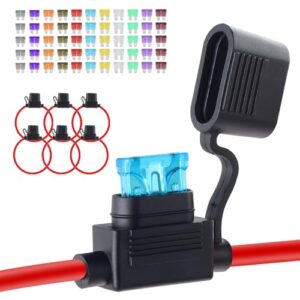 6 Pack Waterproof 12V Inline Fuse Holder