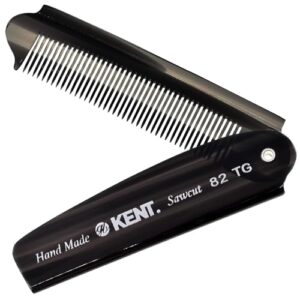 Kent 82T Folding Pocket Comb for Men