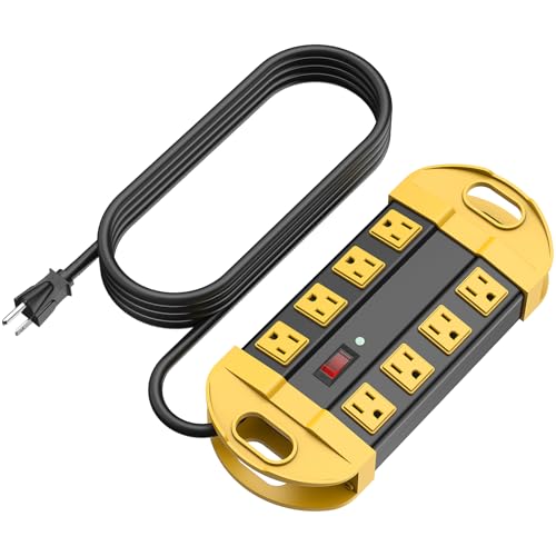 Heavy Duty Power Strip 8 Outlets 6FT