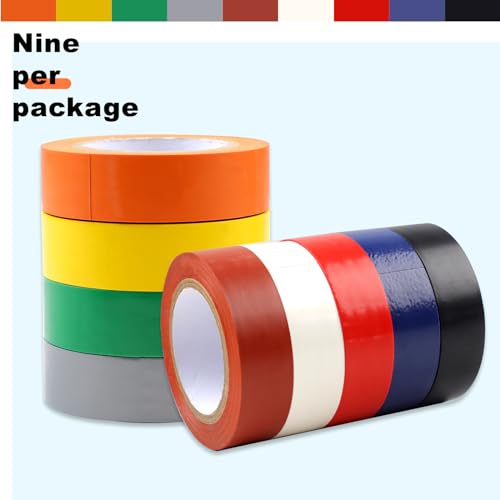 Romeda 9 Pack Coloured Electrical Tape - Image 6