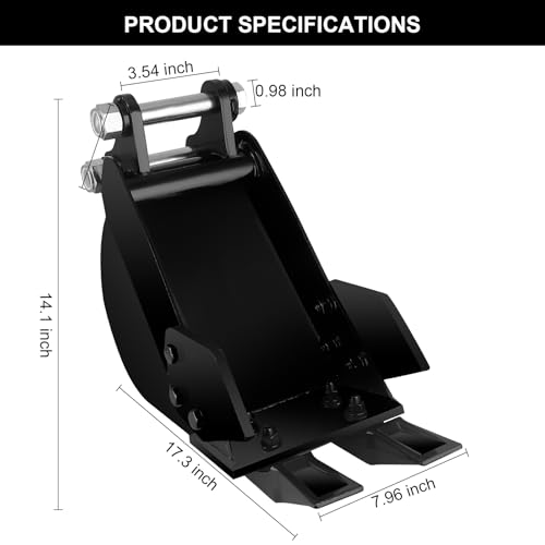 Yeipower 200mm Mini Excavator Bucket Attachment - Image 2