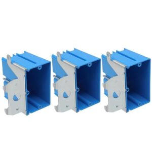 XGGYA Adjustable PVC Electrical Box, Pack of 3