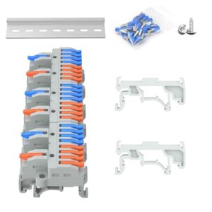 3Pcs Push-in Lever Wire Connectors Set