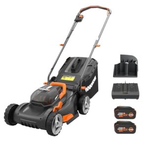 WORX 40V 17" Cordless Lawn Mower for Small Yards