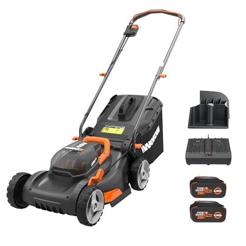 WORX 40V 17" Cordless Lawn Mower for Small Yards