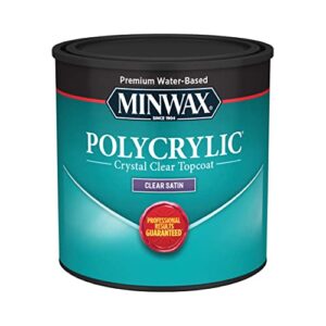 Minwax Polycrylic Clear Satin Wood Finish