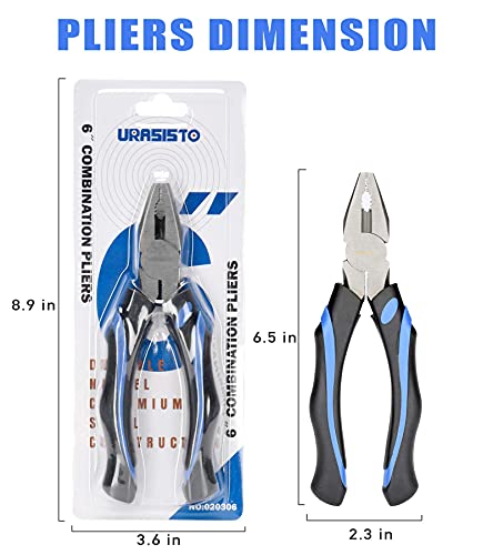 URASISTO 6-Inch Heavy Duty Pliers - Image 2