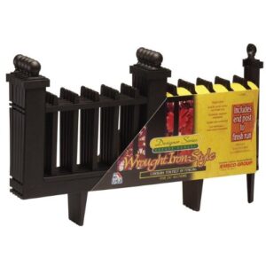 Emsco 2096 Wrought-Iron Fencing – 10ft Black