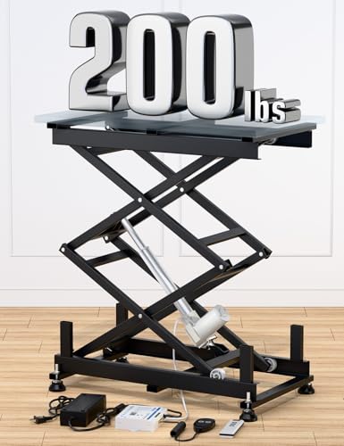 DIHOOL Electric Scissor Lift Table 200Lbs