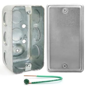 4x2" Electrical Box with Cover, 10 Knockouts