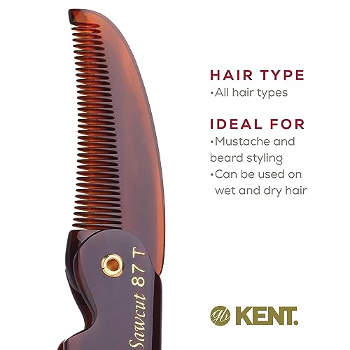 Kent 87T Handmade Folding Pocket Comb - Image 6