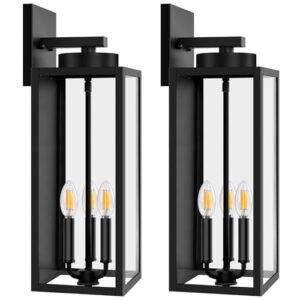 Outdoor Wall Light Fixtures, Waterproof, 2-Pack