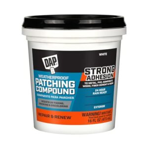 DAP Weatherproof Patching Compound, 16 Oz White