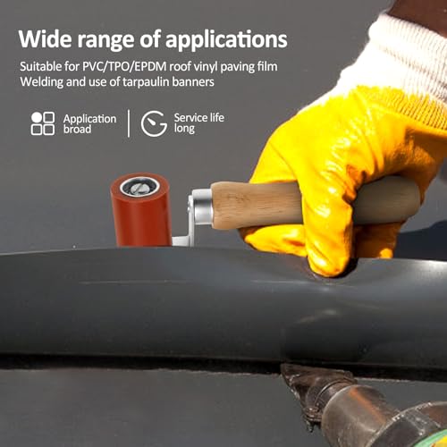 Wood Handle Silicone Seam Roller for Roofing - Image 6