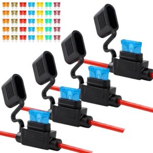 Cooclensportey 12AWG Inline Fuse Holder Pack