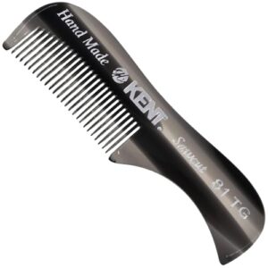Kent 81T Black Graphite Pocket Comb