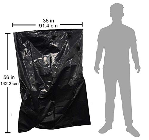 55 Gallon Heavy Duty Black Trash Bags - Image 2