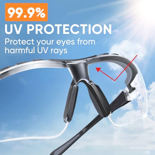 TICONN Anti-Fog Safety Glasses with UV Protection - Image 3