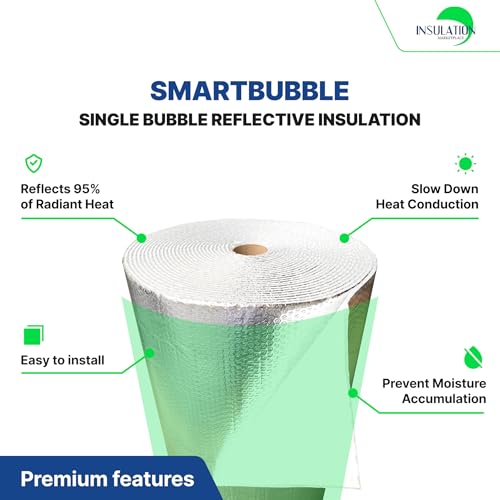 48" x 100ft Reflective Bubble Insulation Roll - Image 4