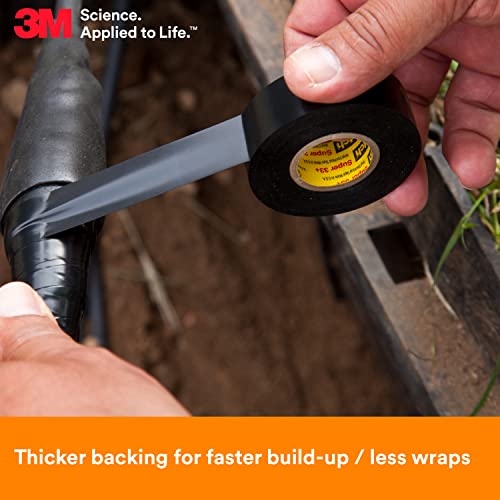 3M Scotch Super 33+ Electrical Tape - Black - Image 4
