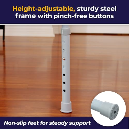 Drive Medical Folding Steel Commode Chair, Portable - Image 4