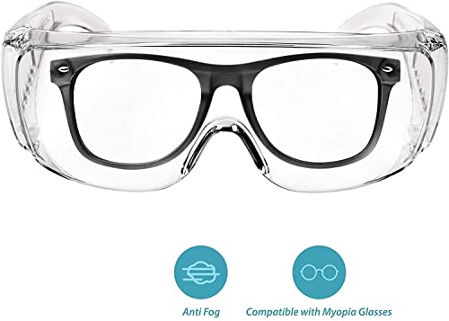 Safety Anti Fog Goggles 3-Pack - Over Eyeglasses - Image 2