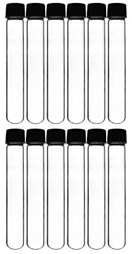 Eisco 50mL Borosilicate Test Tubes, 12 Pack