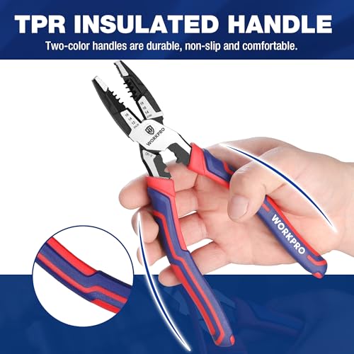 WORKPRO 6-in-1 Pliers with Wire Cutter - Image 6