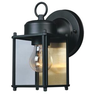 DESIGNERS FOUNTAIN 8" Black Outdoor Sconce