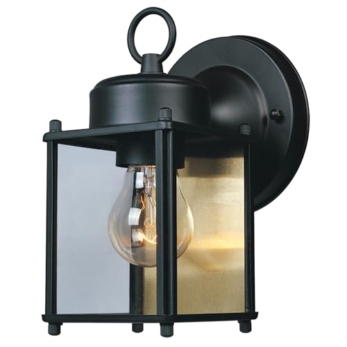 DESIGNERS FOUNTAIN 8" Black Outdoor Sconce