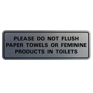 Do Not Flush: Paper Towels & Feminine Products