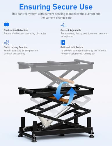 DIHOOL Electric Scissor Lift Table 200Lbs - Image 6