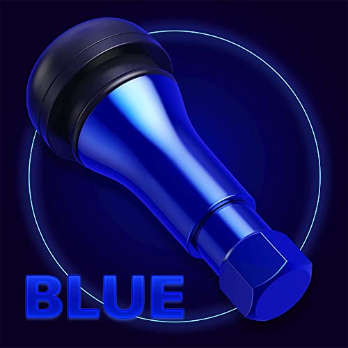 CKAuto Blue Chrome Tire Valve Stems (5 Pack) - Image 3