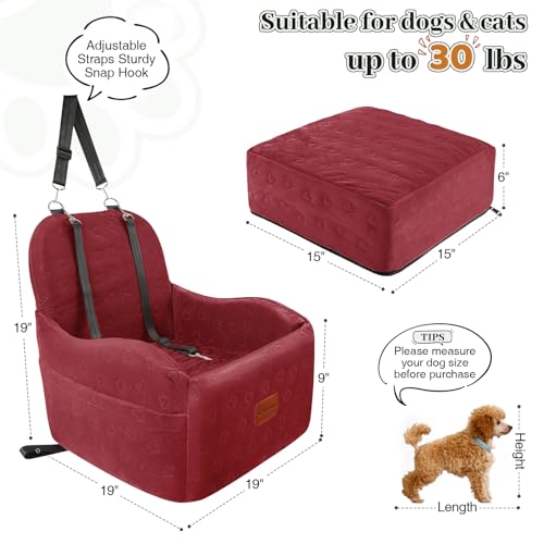 Lealchum Dog Car Seat for Small Dogs - Image 2